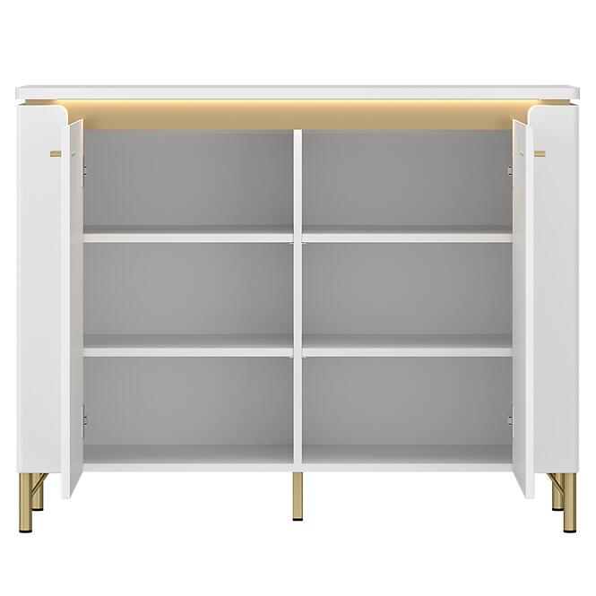 Komoda Lazio LAZK01 U008/U080 2D biela/biela alpský