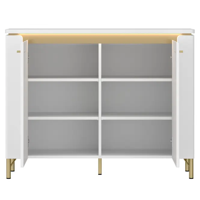 Komoda Lazio LAZK01 U008/U080 2D biela/biela alpský,3