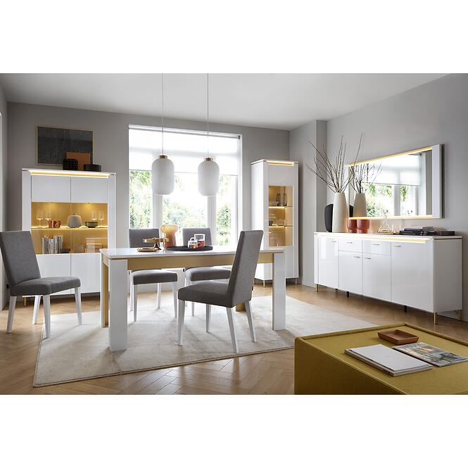 Komoda Lazio LAZK01 U008/U080 2D biela/biela alpský