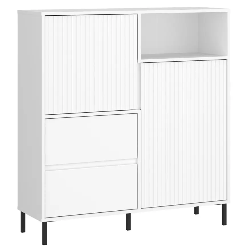 Komoda Avenale AVEK03 U008 2D2S biela/biela alpský