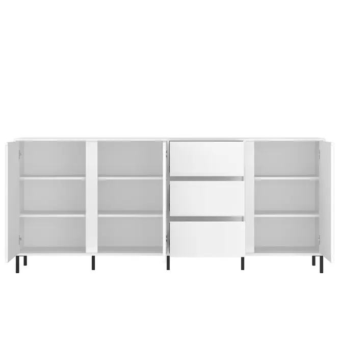 Komoda Avenale AVEK02 U008 3D3S biela/biela alpský,3