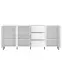 Komoda Avenale AVEK02 U008 3D3S biela/biela alpský,3