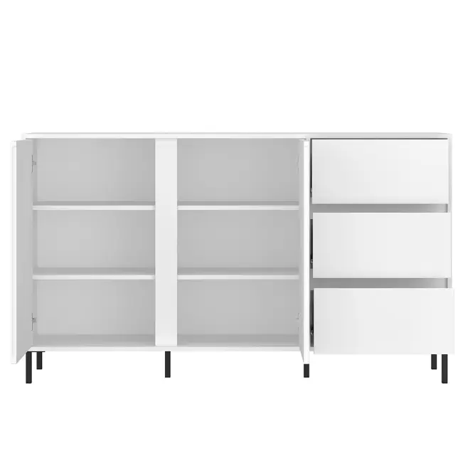 Komoda Avenale AVEK01 U008 2D3S biela/biela alpský,3