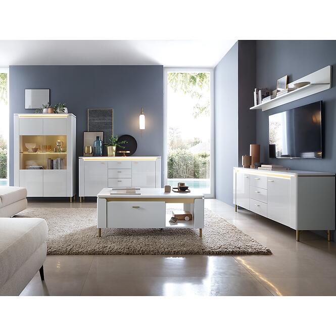 Zrkadlo Lazio LAZL01 U008/U080 biela