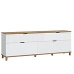 TV stolík Plissee PLIF02 biela alpin