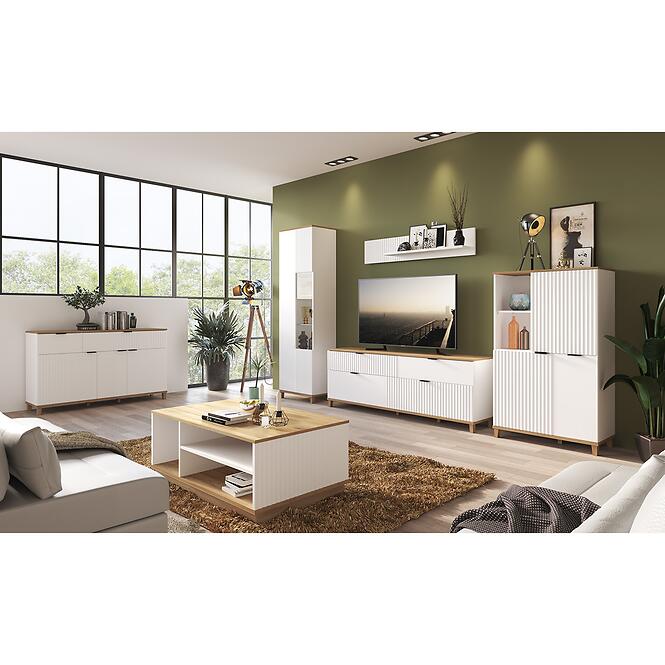 TV stolík Plissee PLIF02 biela alpin,4