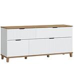 TV stolík Plissee PLIF01 biela alpin