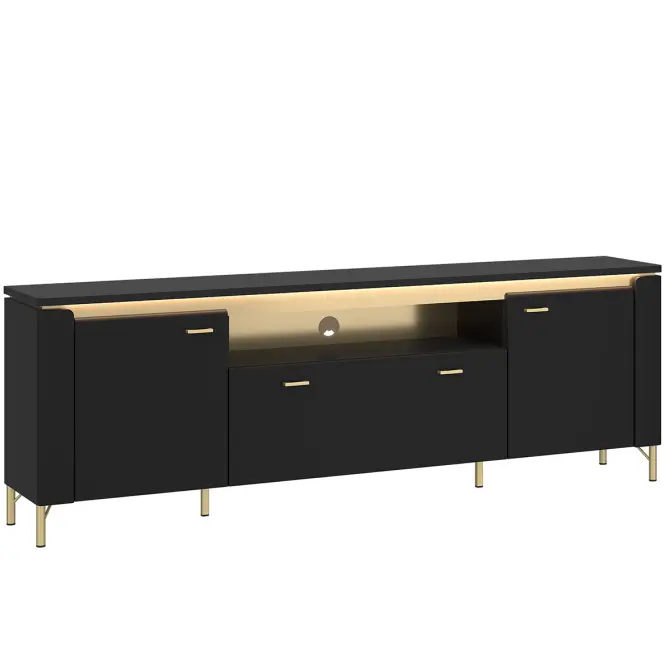 TV stolík Norica LAZF03 U114 2D1S čierna