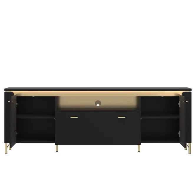 TV stolík Norica LAZF03 U114 2D1S čierna