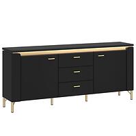 TV stolík Norica LAZF01 U114 2D3S čierna