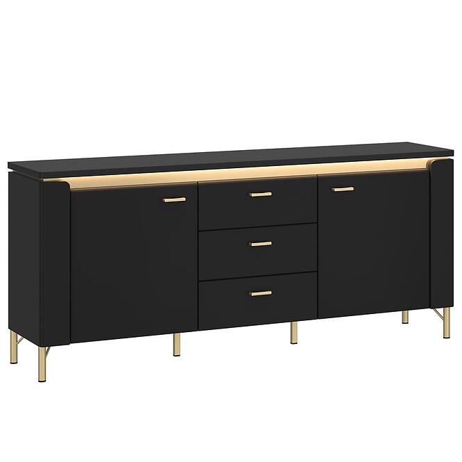 TV stolík Norica LAZF01 U114 2D3S čierna