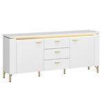 TV stolík Lazio LAZF01 U008/U080 2D3S biela alpská