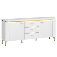 TV stolík Lazio LAZF01 U008/U080 2D3S biela alpská