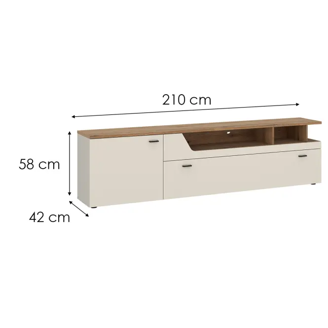 TV stolík Cut Out CTUF03 U118 1K1D kašmír,2