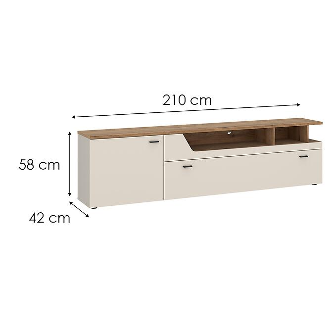 TV stolík Cut Out CTUF03 U118 1K1D kašmír,2