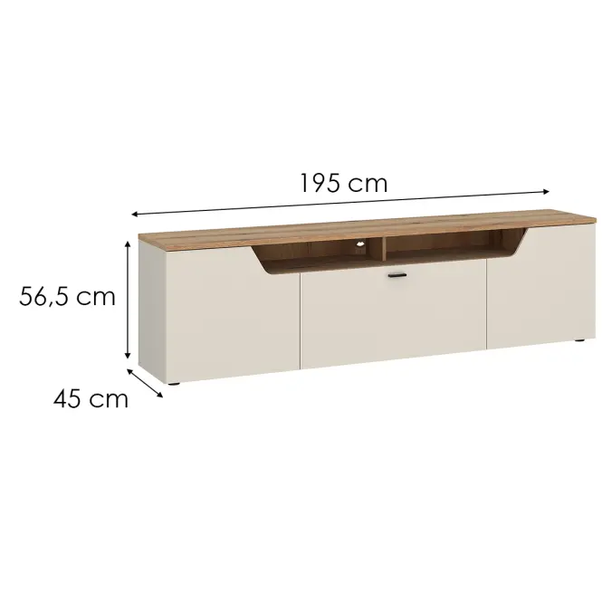 TV stolík Cut Out CTUF02 U118 2D1K kašmír,2