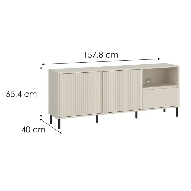 TV stolík Avenale AVEF01 U118 2D1S kašmír