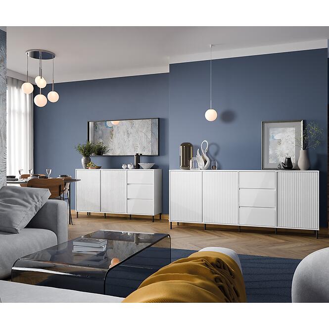 TV stolík Avenale AVEF01 U008 2D1S biela alpská,4