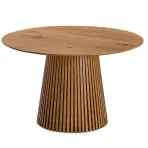 Stôl S Lamelami Metz 120x120 Dub