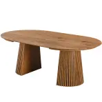 Rozkladací Stôl S Lamelami Metz 120/160x200x120 13556 Dub