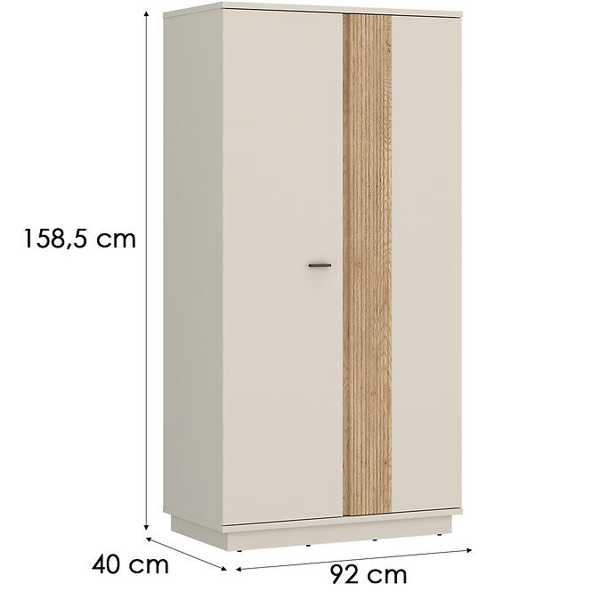 Skriňa Mosano LUSS101 2D kašmír,2