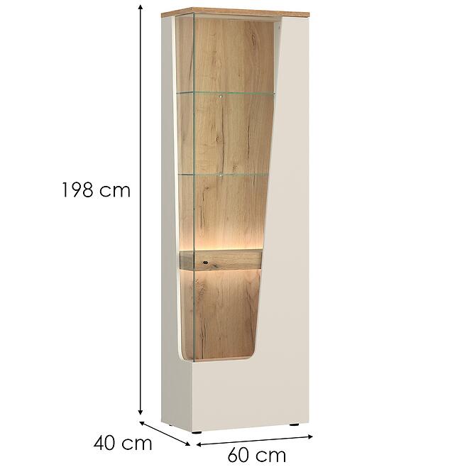 Vitrína Cut Out CTUV01R U1181D kašmír,2
