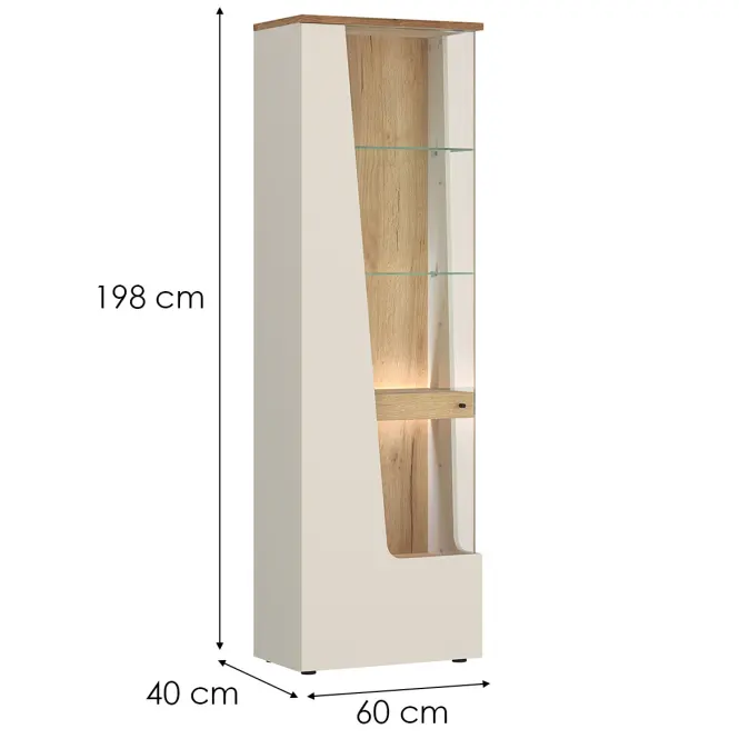 Vitrína Cut Out CTUV01L U1181D kašmír