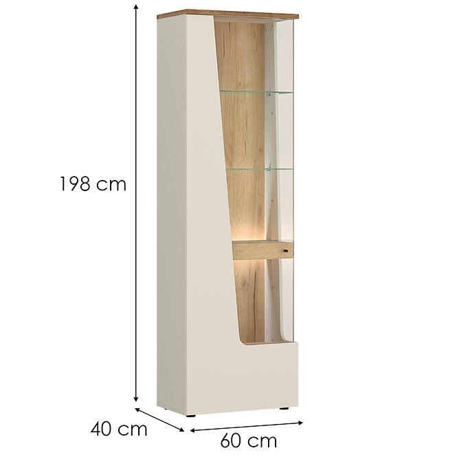 Vitrína Cut Out CTUV01L U1181D kašmír