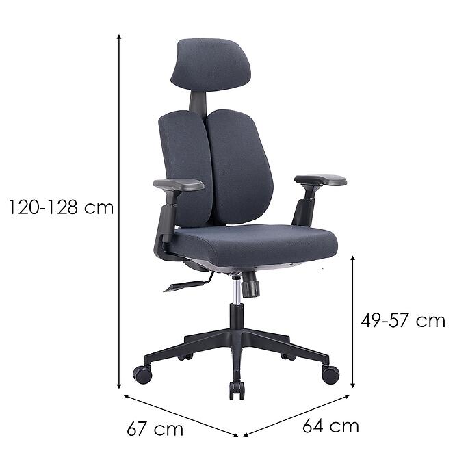 Kancelárske Kreslo Nerik 13108 C. Sivá