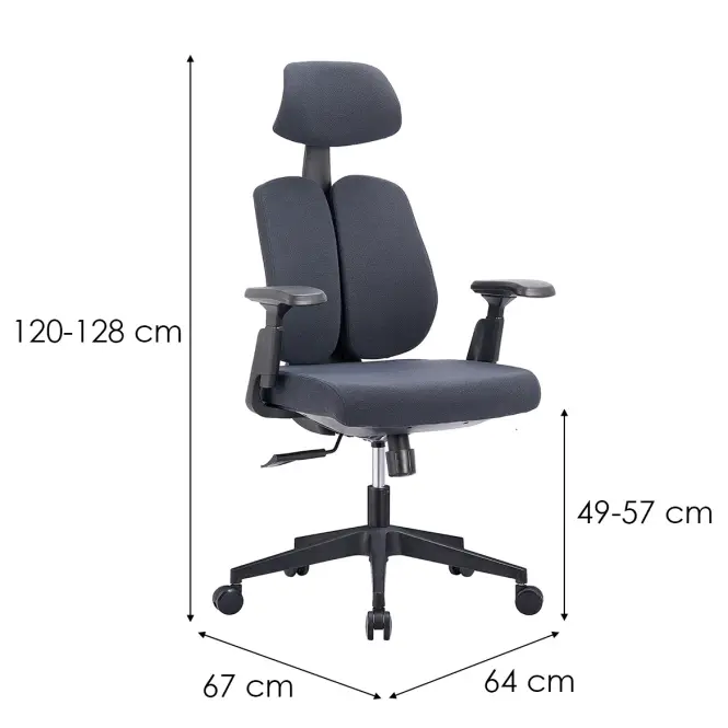 Kancelárske Kreslo Nerik 13108 C. Sivá,2