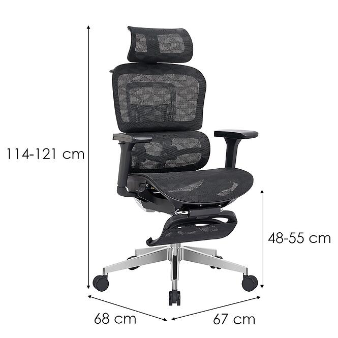 Kancelárske Kreslo Evox 13113 Čierna