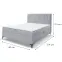 Kontinentálna posteľ Capri 160x200 s topper Whisper 17,4