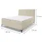 Kontinentálna posteľ Capri 160x200 s topper Whisper 2,4