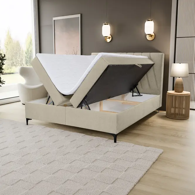 Kontinentálna posteľ Capri 160x200 s topper Whisper 2