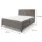 Kontinentálna posteľ Capri 160x200 s topper Whisper 5,5