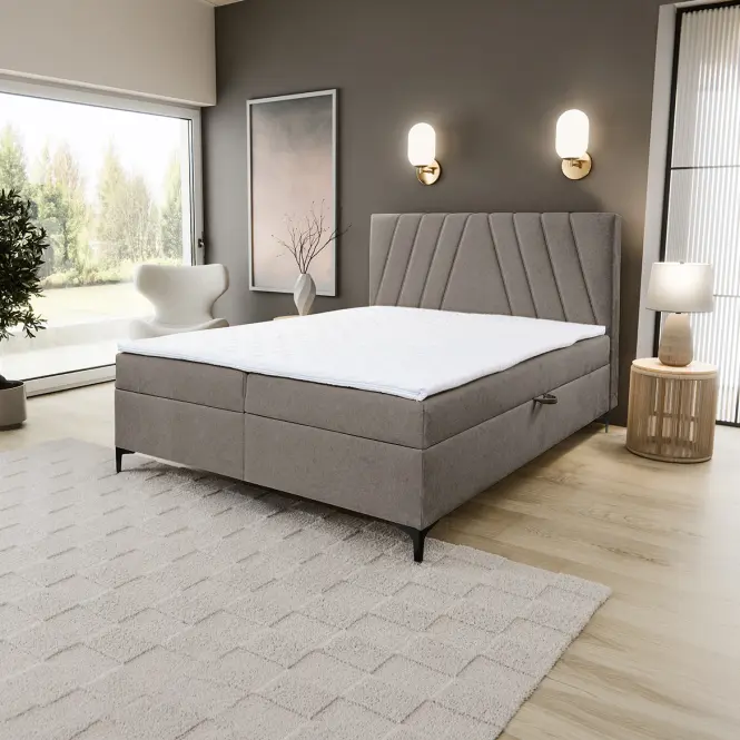 Kontinentálna posteľ Capri 160x200 s topper Whisper 5