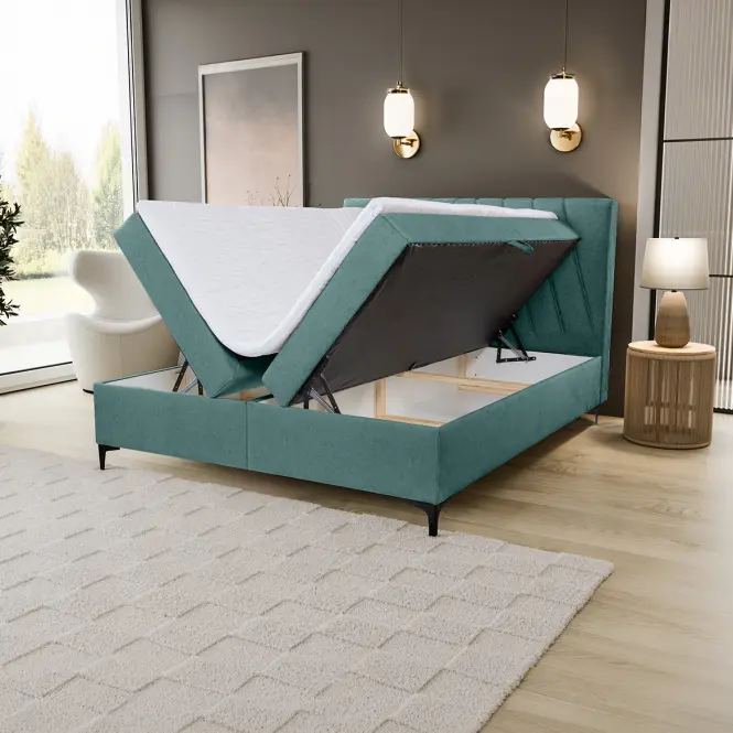 Kontinentálna posteľ Capri 160x200 s topper Whisper 12