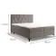 Kontinentálna posteľ Madryt 160x200 s topper Trenza 9,4