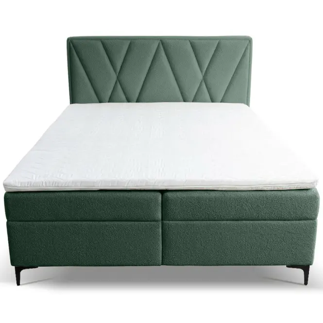 Kontinentálna posteľ Madryt 160x200 s topper Trenza 21