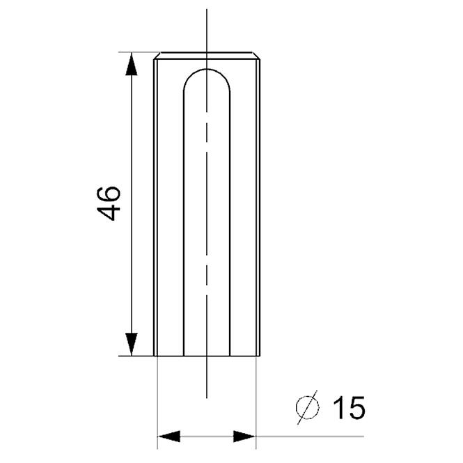 Krytky na pánty 15 mm 6 ks biele