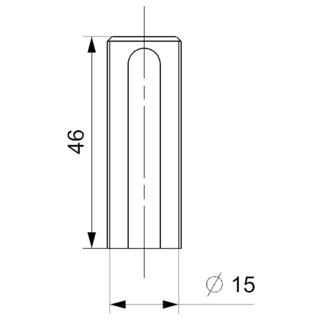 Krytky na pánty 15 mm 6 ks biele,2