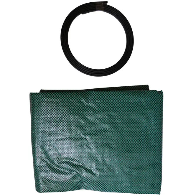 Záhradný kôš 300 l 67x84 cm zelený + 4 úchyty GMB300,4
