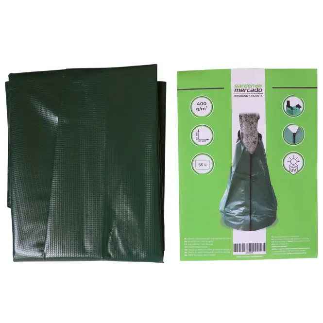 Zavlažovací vak na stromy 55 l 67x84 cm zelený GMW15