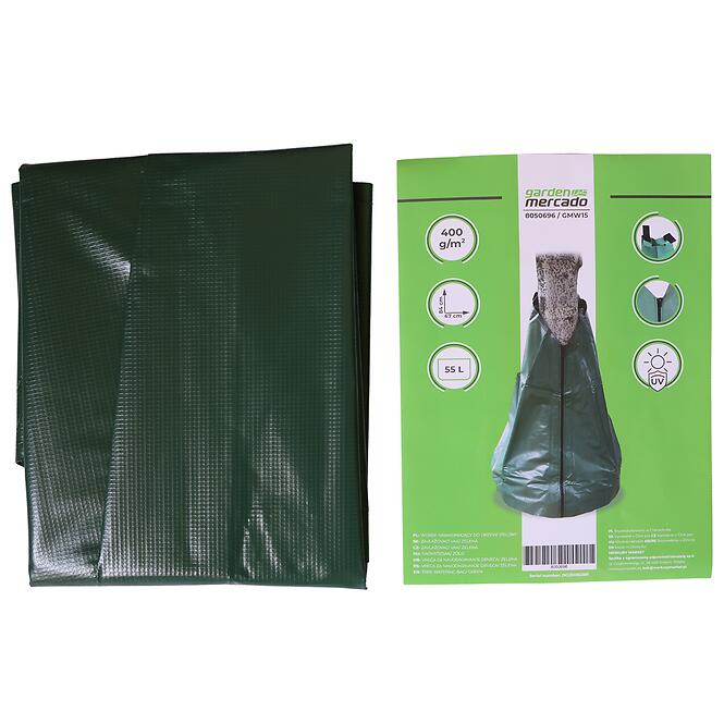 Zavlažovací vak na stromy 55 l 67x84 cm zelený GMW15