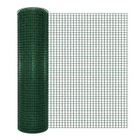 Chovateľské zvárané pletivo GMW055G 0,5x5 m 0,8 mm 12 mm Zn+RAL6005