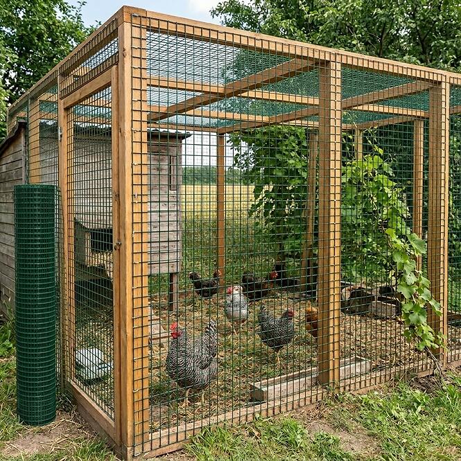 Zváraná chovná sieť 1x5 m 0,8 mm 12,7 mm zelená GMW15G