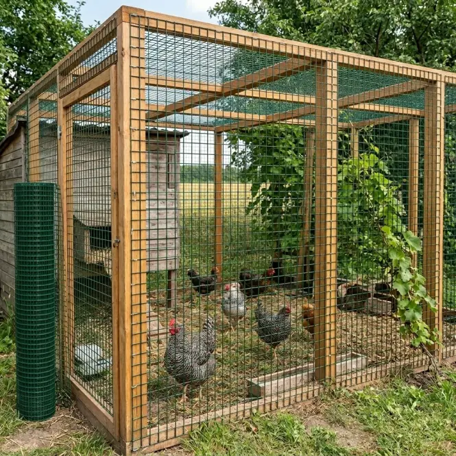 Zváraná chovná sieť 1x5 m 0,8 mm 12,7 mm zelená GMW15G,3
