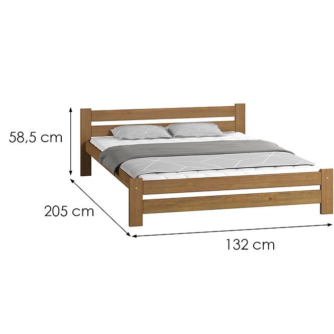 Posteľ Agata 120 Dub,2