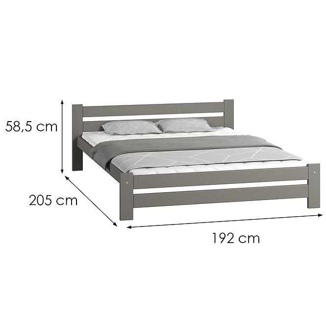 Posteľ Agata 180 Šedá