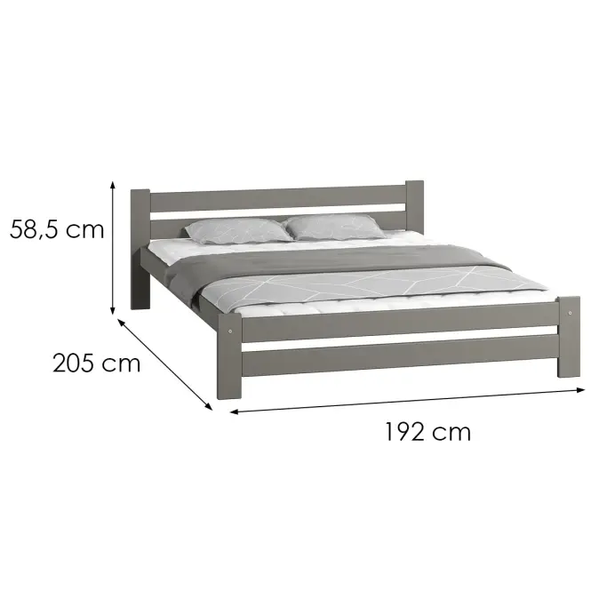 Posteľ Agata 180 Šedá,2
